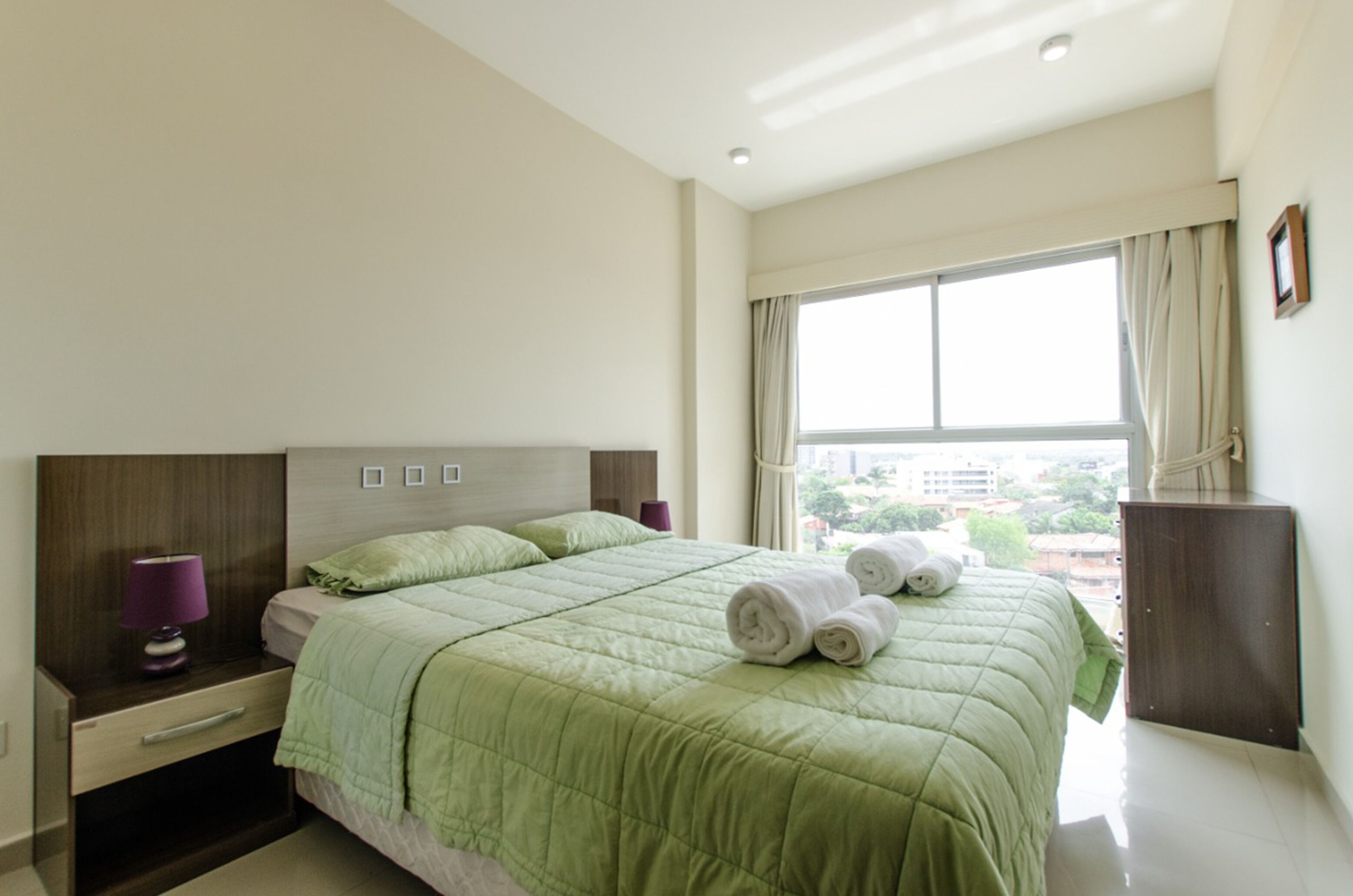 business apartment | premium bedding, down duvets, individually decorated