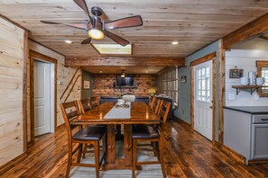 House, Multiple Beds, Fireplace | Private kitchen