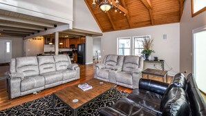 House, Multiple Beds, Private Pool, Pool View | Living room - Dream Big (Swanton)
