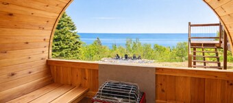 Superior View - 2 slaapkamers plus een zolder, 2 badkamers cabine met uitzicht op het meer