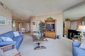 42-inch TV with cable channels