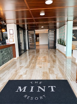 Hotel entrance at The Mint Resort Isla Mujeres