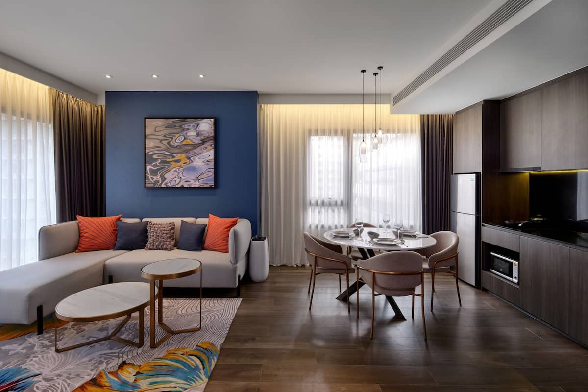 Suite, 2 Schlafzimmer, Eckzimmer | Wohnbereich