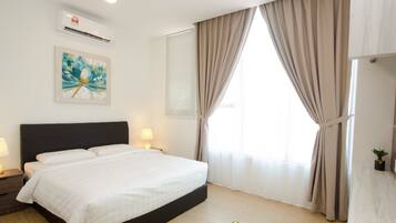 Suite | 2 Schlafzimmer, hochwertige Bettwaren, Bügeleisen/Bügelbrett