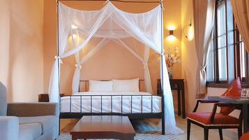 Premium bedding, memory-foam beds, soundproofing, free WiFi