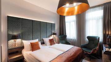 Deluxe-Doppelzimmer | Allergikerbettwaren, Zimmersafe, laptopgeeigneter Arbeitsplatz
