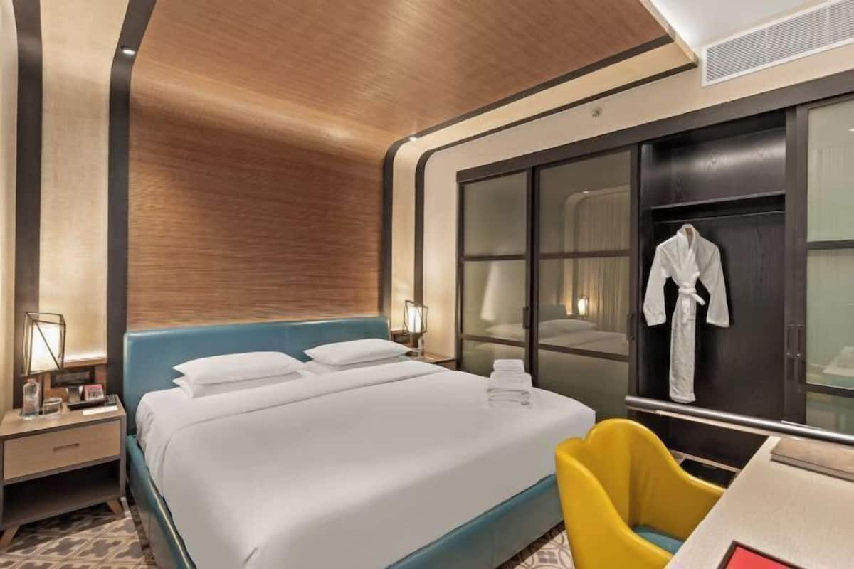 1 dormitorio, ropa de cama de alta calidad, caja fuerte