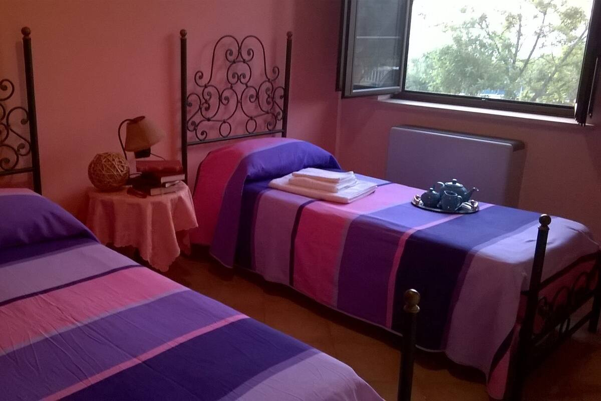 Chambre avec lits jumeaux