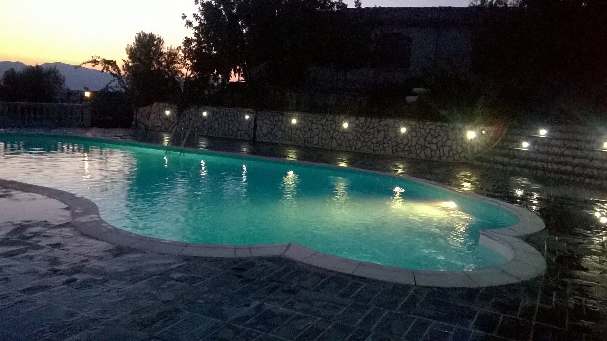 Seasonal outdoor pool, pool umbrellas, sun loungers