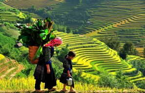 Unclassified image, 2 of 9, button - We will bring you simple experiences with majestic mountains, peaceful scenery (Sapa)
