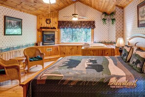 2 bedrooms, internet, bed sheets - Southern Comfort is the perfect log cabin for two couples (Sevierville)