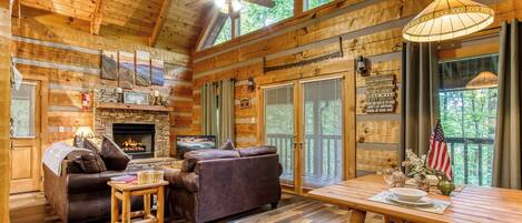 Eldstad och dvd-spelare