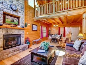 Living Room with Fireplace