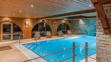 Indoor pool, a heated pool