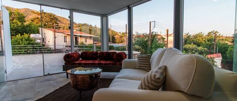 Cottage, 2 Bedrooms | Living area | Flat-screen TV