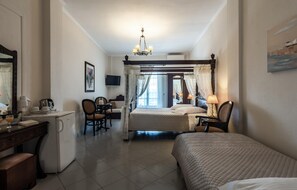 In-room safe, desk, laptop workspace, soundproofing
