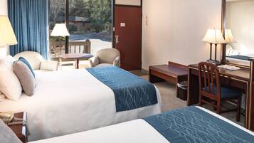 Two Queen, Upstairs, Non Smoking | Individually decorated, individually furnished, laptop workspace