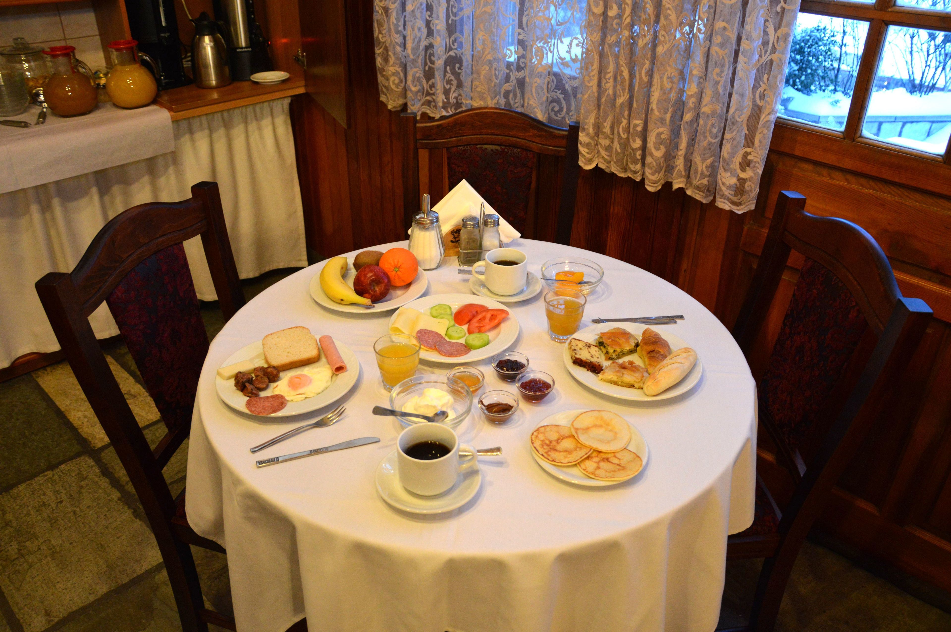 Daily buffet breakfast (EUR 5 per person)