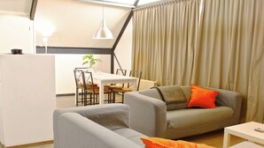 Living room - Cozy Furnished House With a Terrace, on a Little Beach (Lauwersoog)