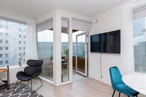 Apartment, 1 Bedroom | Living room | Smart TV - Salka Suites (Reykjavik)