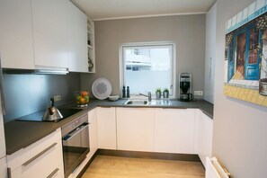 Departamento, 2 habitaciones (Penthouse) | Cocina privada | Refrigerador, horno, parrilla de estufa y lavavajillas 
