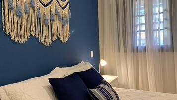 2 quartos, frigobar, ferros/tábuas de passar roupa, Wi-Fi de cortesia