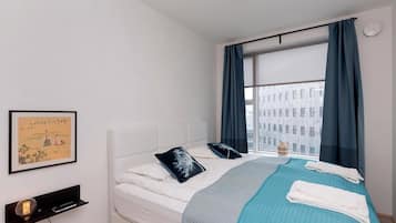 Apartamento Deluxe, 2 habitaciones | 2 dormitorios, caja fuerte, cortinas opacas y sistema de insonorización