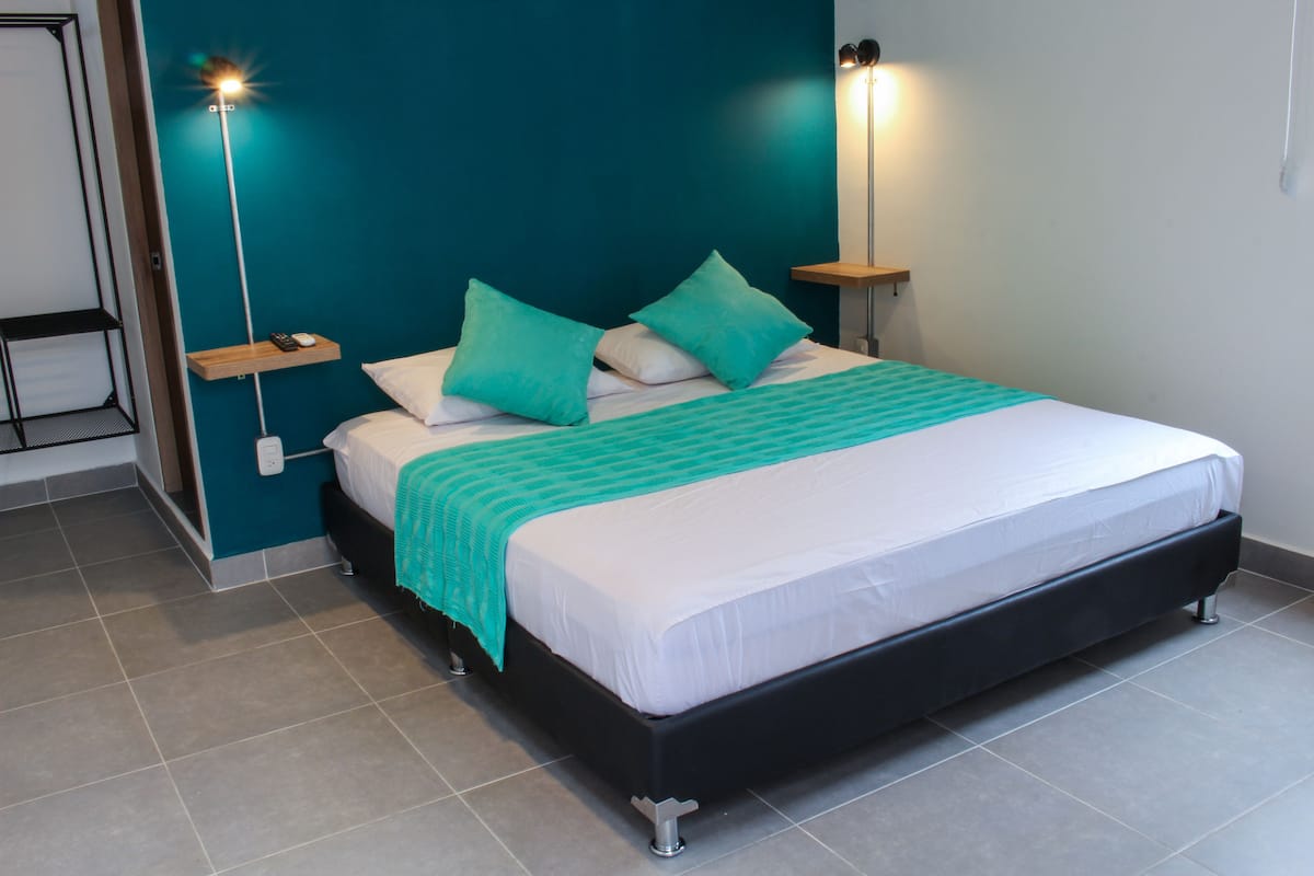 Blackout drapes, WiFi (free), bed sheets