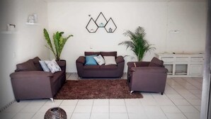Área de estar no saguão
