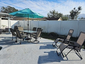 Outdoor dining