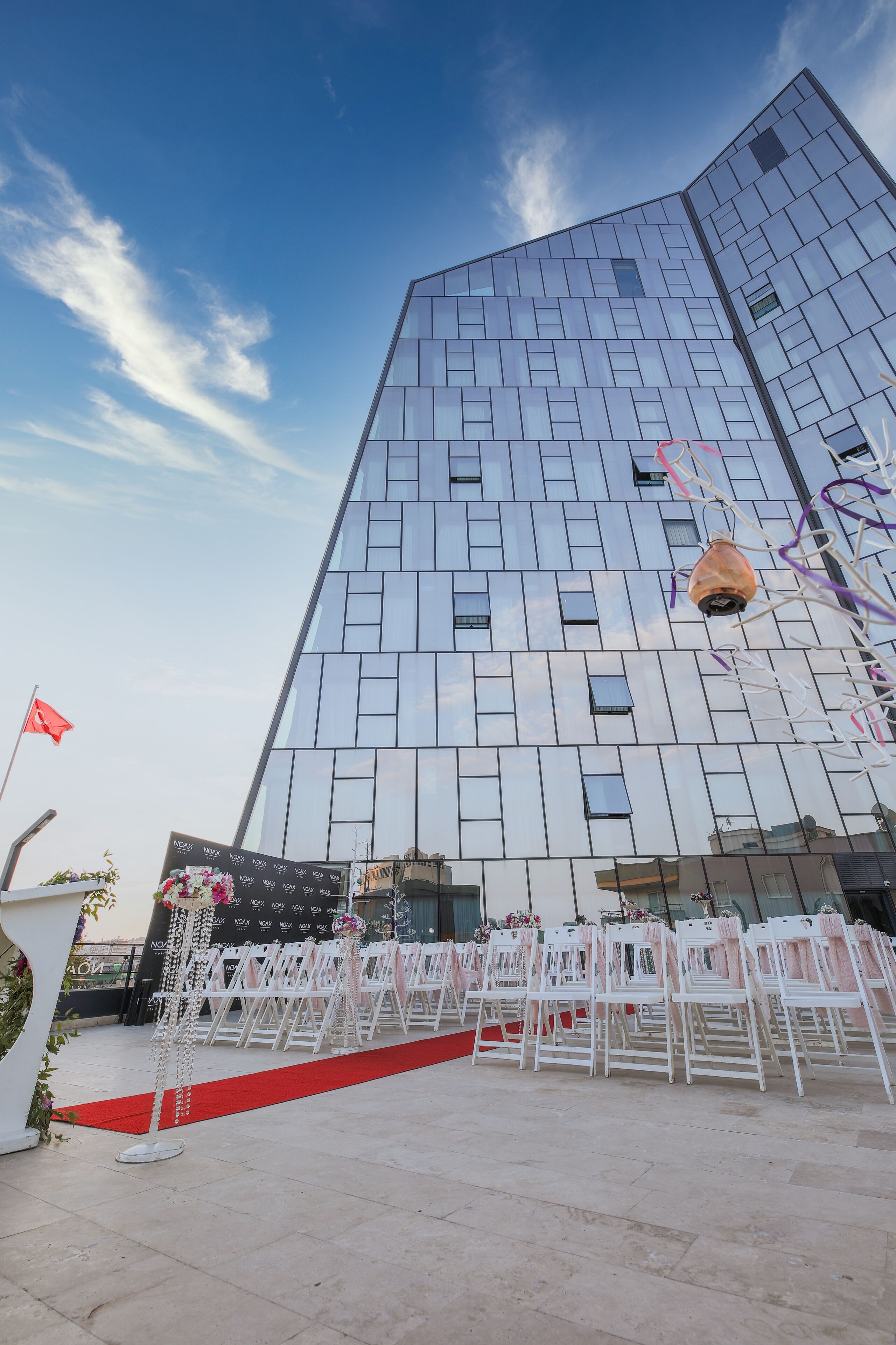 Außenbereich für Bankette