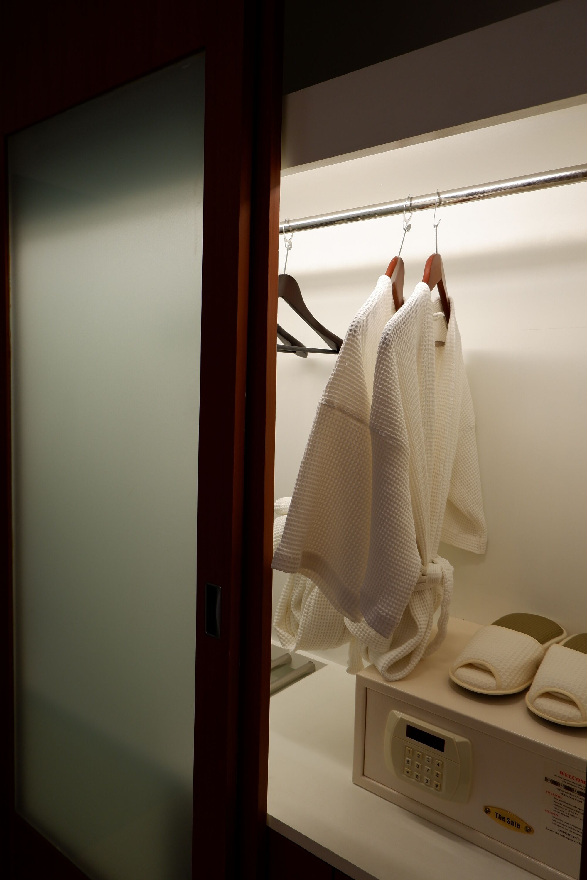 one bedroom suite with pool view | bathroom amenities | shower, hair dryer, bathrobes, slippers