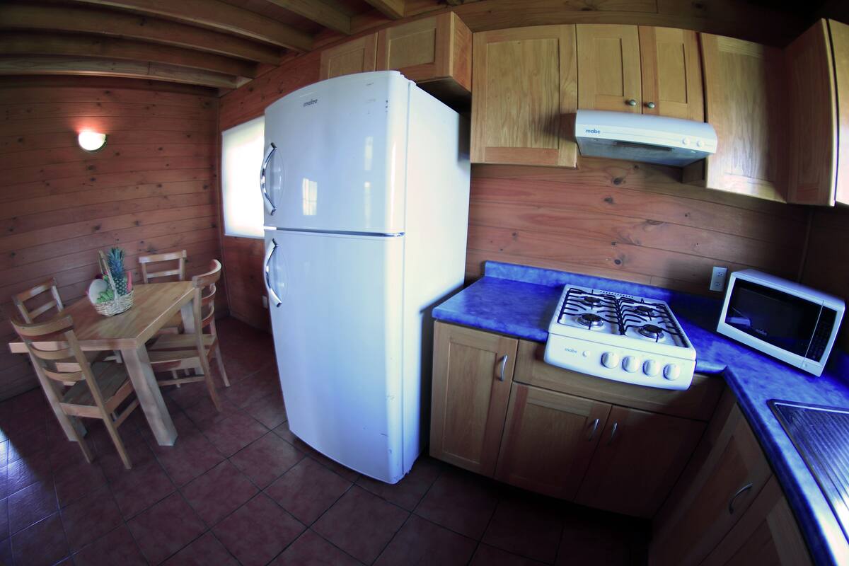 Family Cabin, Non Smoking (1 king bed) | Private kitchen
