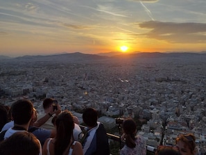 Vue depuis lâhĂ©bergement