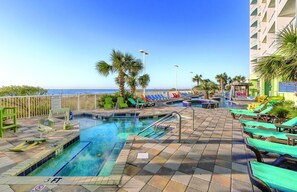 Indoor pool, outdoor pool
