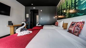 Deluxe-Zimmer, 2 Queen-Betten | 1 Schlafzimmer, Schreibtisch, laptopgeeigneter Arbeitsplatz