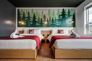 Deluxe Room, 2 Queen Beds | Desk, laptop workspace, free WiFi, bed sheets - Raven Inn Whitehorse (Whitehorse)