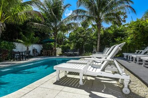 A heated pool