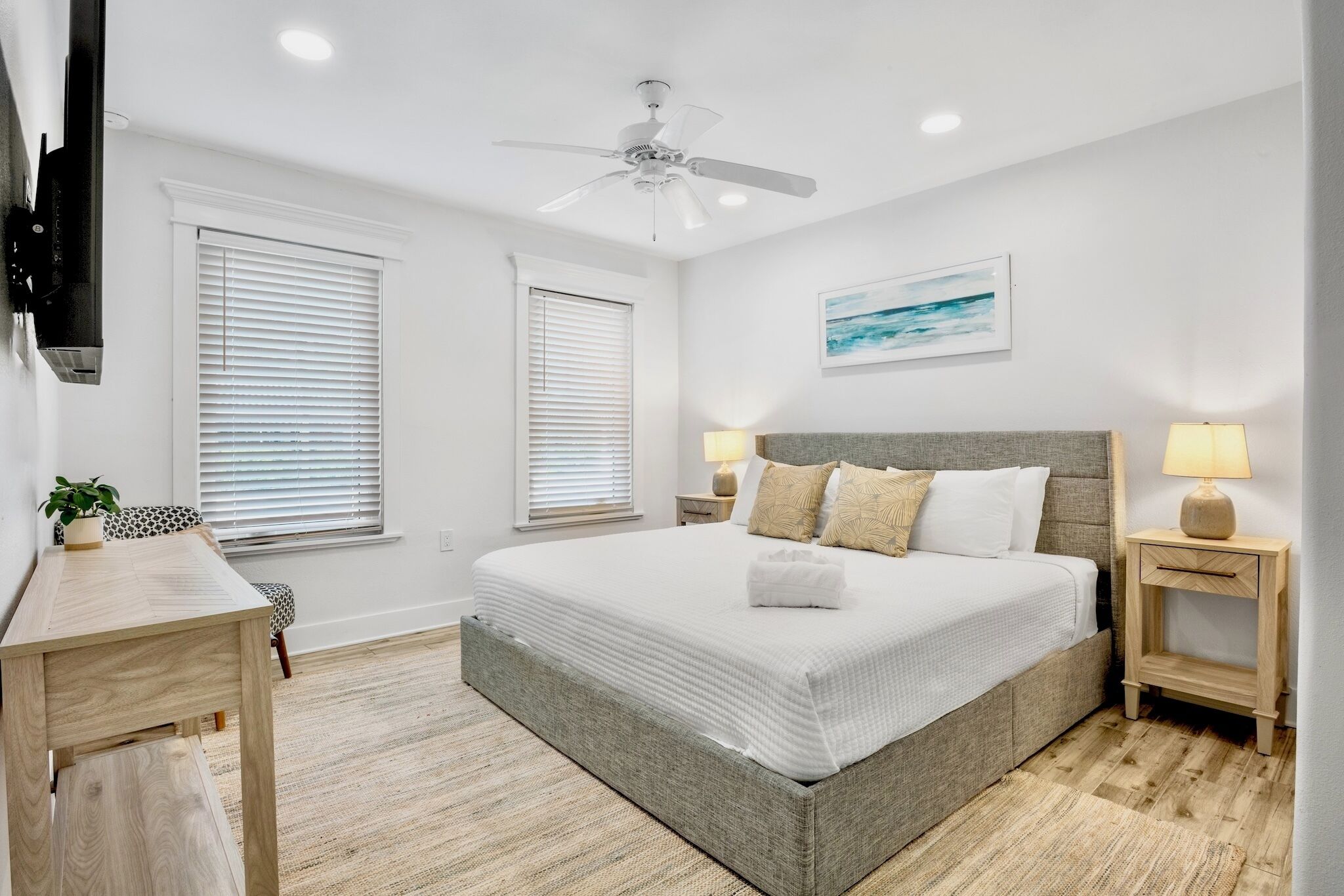 1 soverom, strykejern/-brett, wi-fi (inkludert) og sengetøy