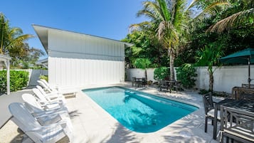 Una piscina riscaldata