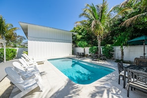 A heated pool