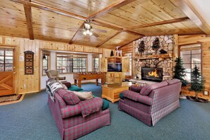 Cabin, Multiple Beds, Patio, Mountain View (1662) | Living area | Fireplace - Retreat TO FOX Farm #1662 (Big Bear Lake)