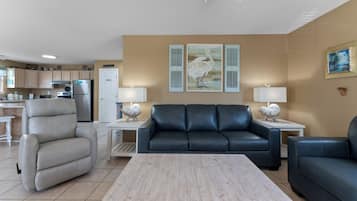 TV, DVD player, books