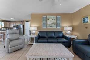 TV, DVD player, books