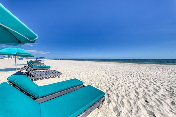 On the beach