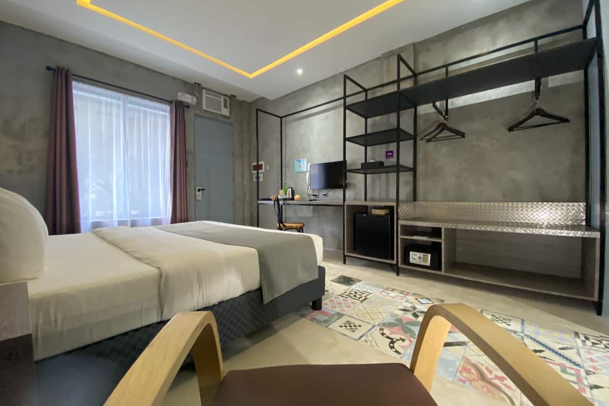 the poolside king room | 1 bedroom, down duvets, minibar, in-room safe