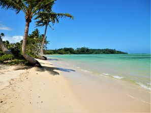 Plage, chaises longues, serviettes de plage