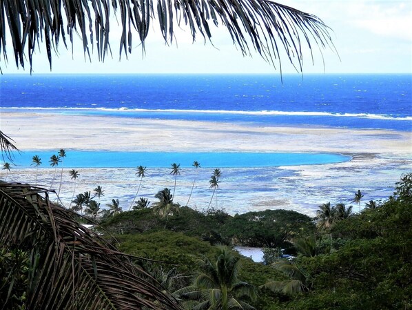 Plage, chaises longues, serviettes de plage