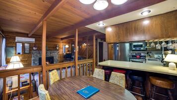 Villa (3 Bedrooms) | Private kitchen | Full-sized fridge, microwave, oven, stovetop