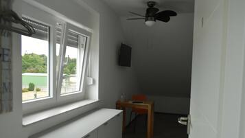 Blackout curtains, soundproofing, free WiFi, bed sheets